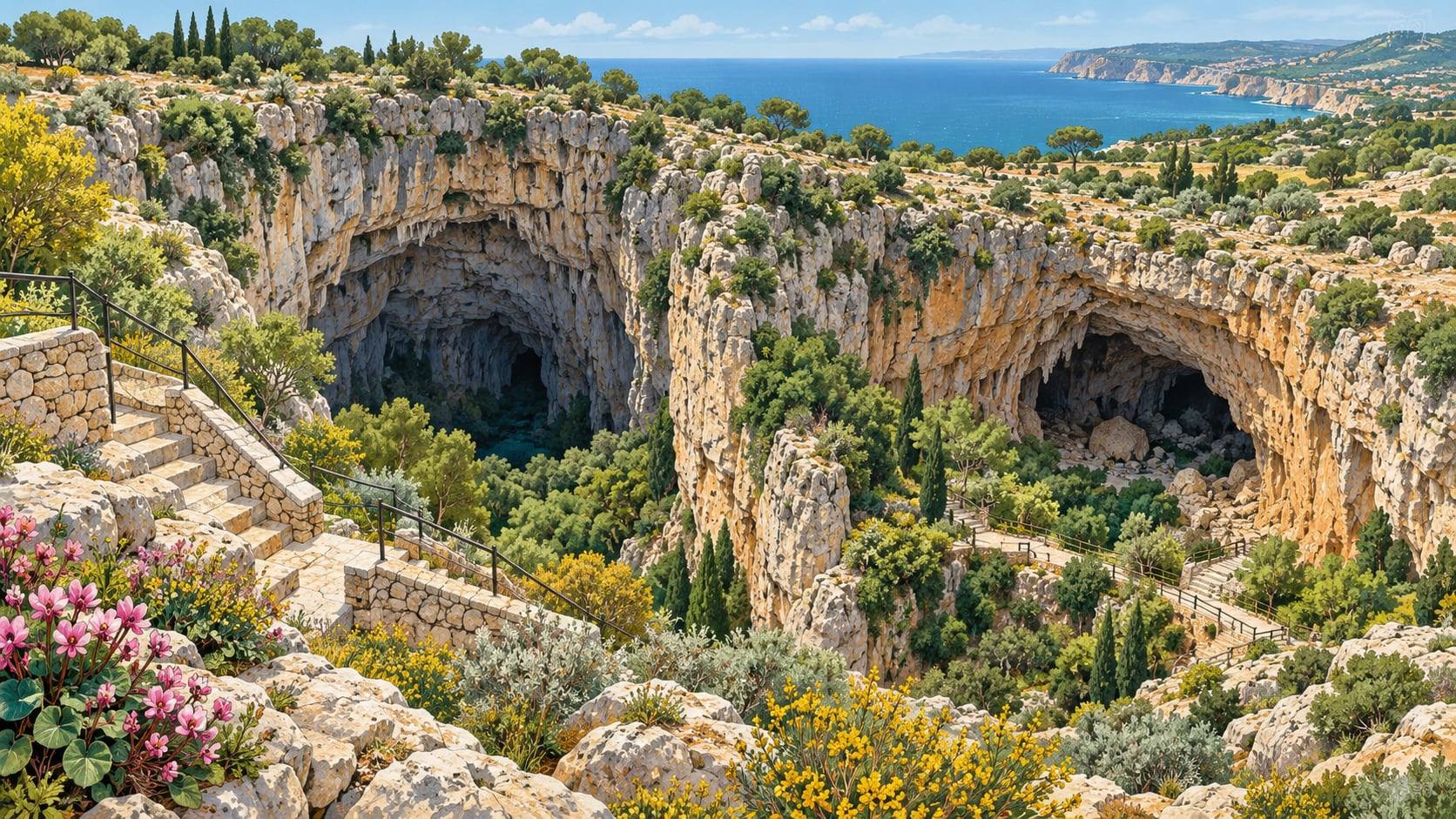 Cennet-Cehennem çizimi, Mersin