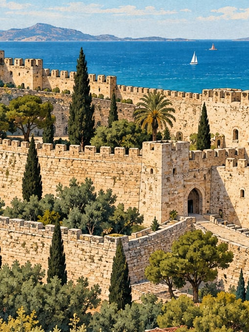 Zeichnung: Brunnenburg, İzmir