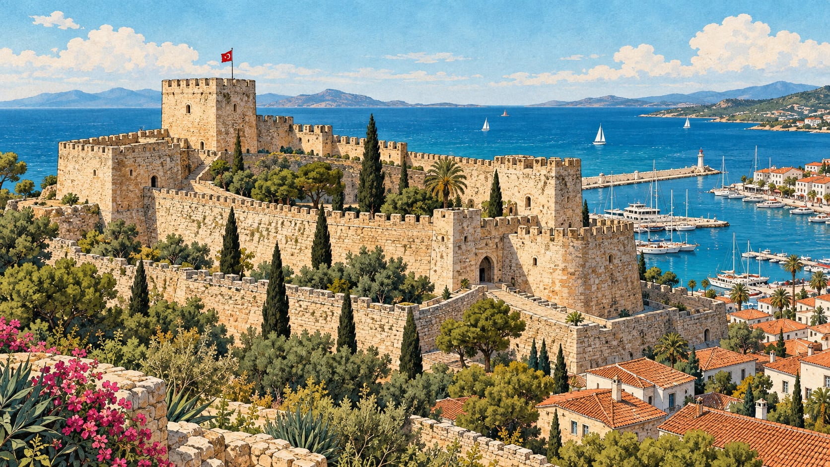 Fountain Castle çizimi, İzmir