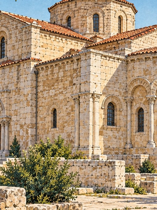 Zeichnung: Çeşmeli-Kirche, Karaman