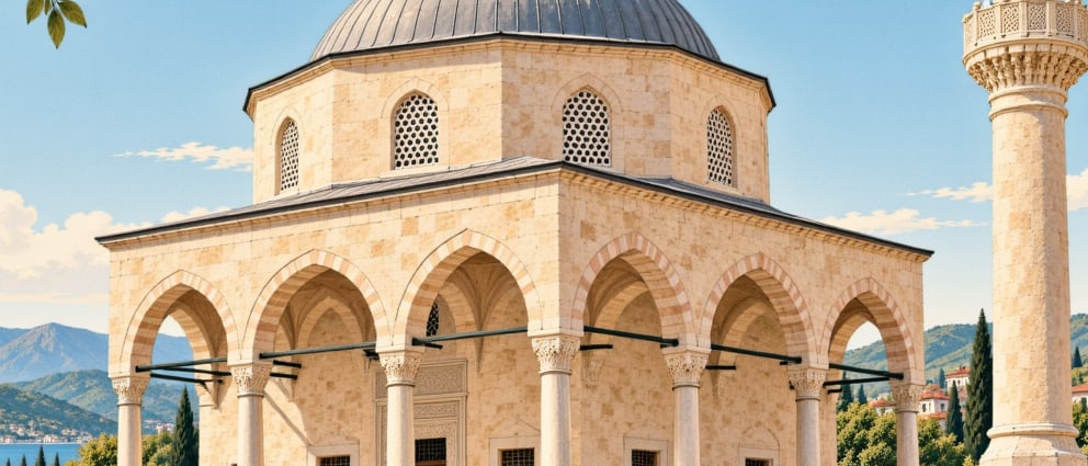 Çeşnigir Mosque çizimi, Manisa