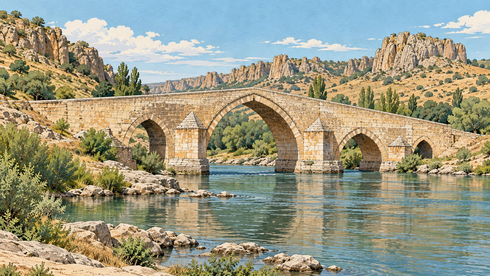 Çeşnigir Bridge çizimi, Kırıkkale