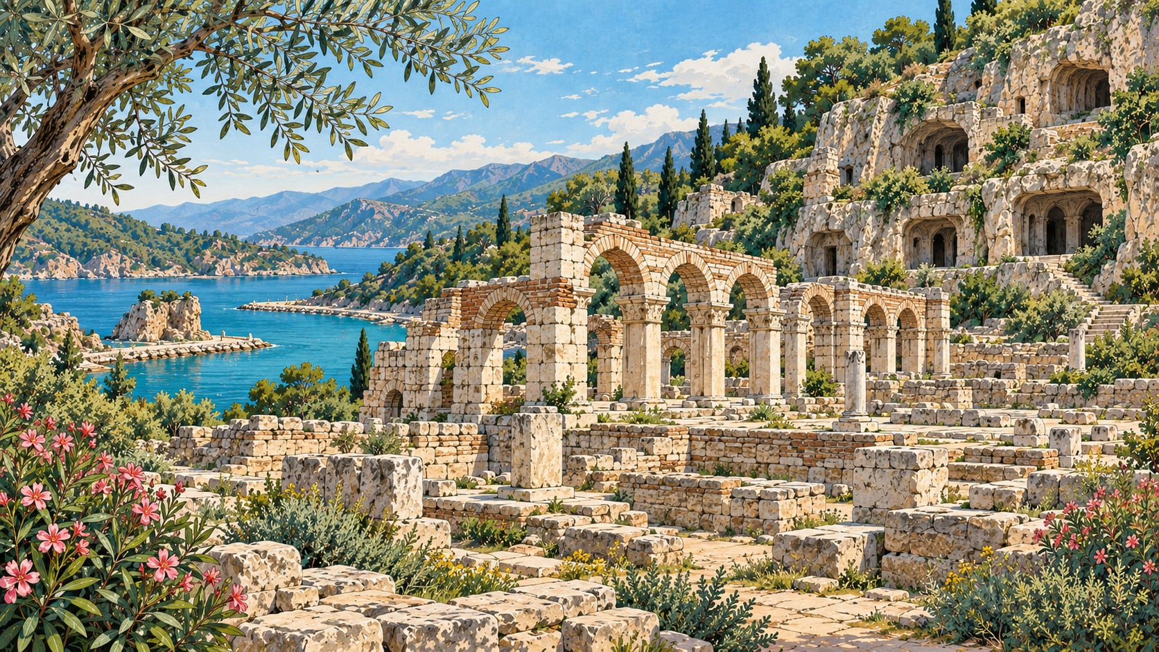 Çevlik Archaeological Site çizimi, Hatay