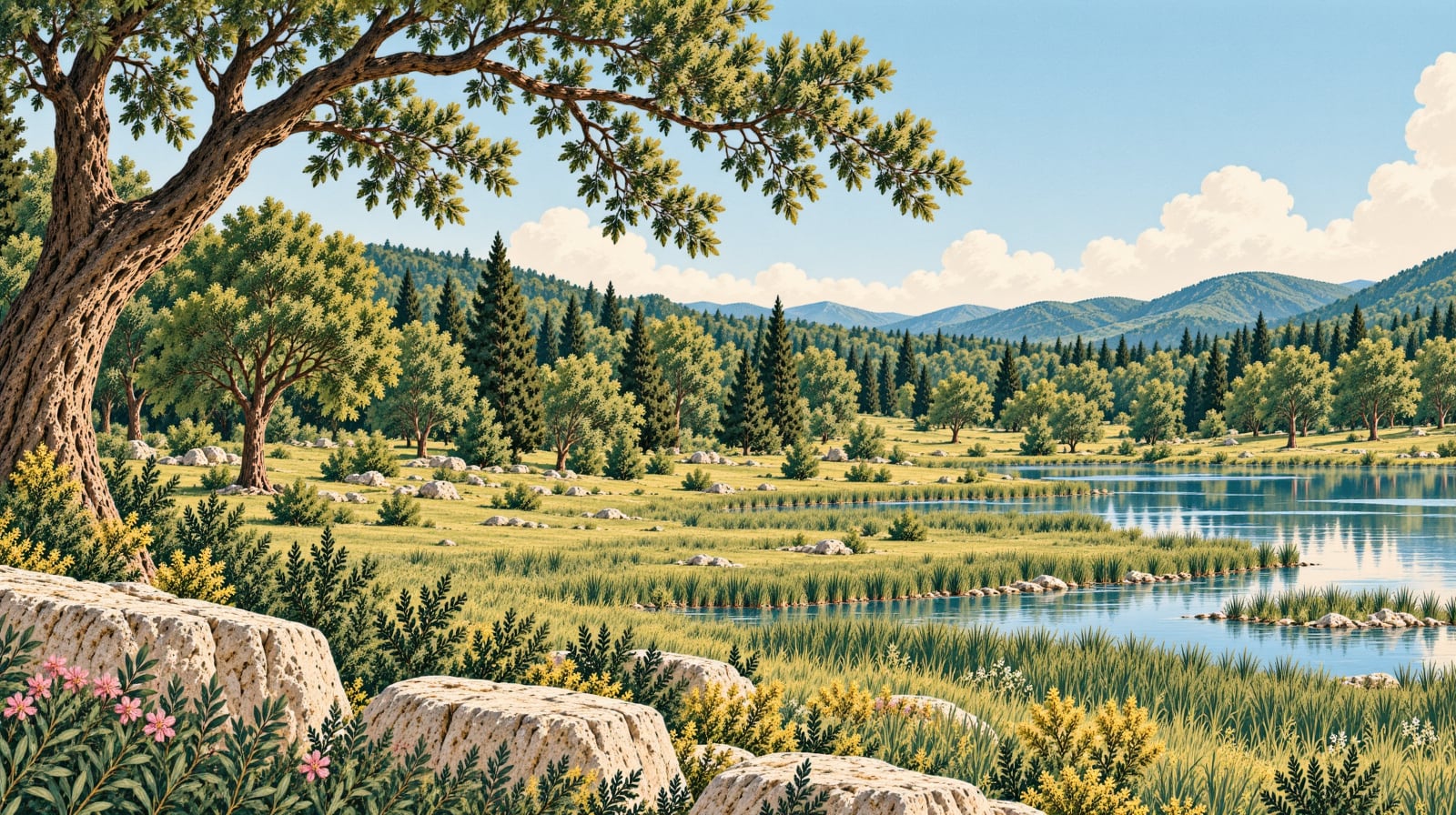 Çiçekli Nature Park çizimi, İzmir