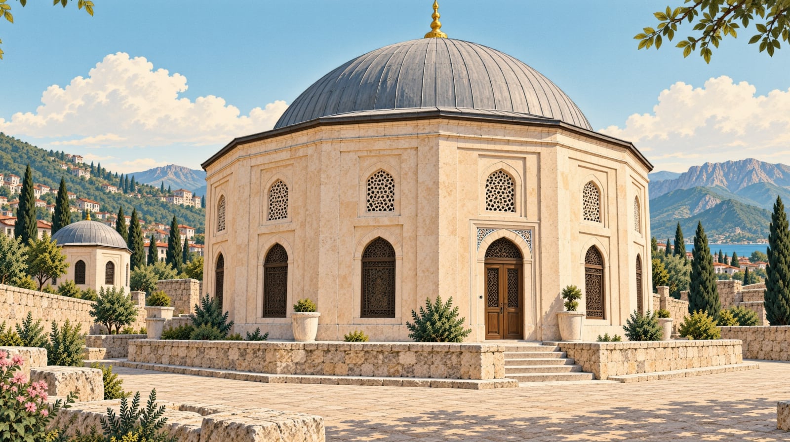 Çiftlik Tomb çizimi, Aydın