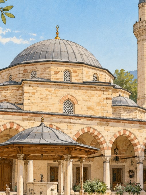 Ilustración: Mezquita de Cihanoğlu, Aydın