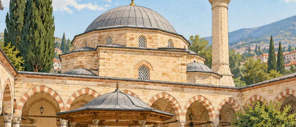 Cihanoğlu Mosque çizimi, Aydın