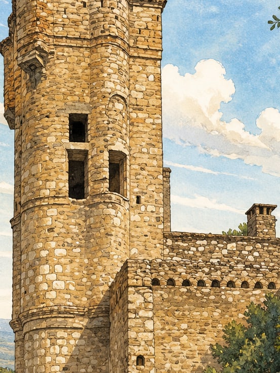 Ilustración: Torre de Cihanoğlu, Aydın