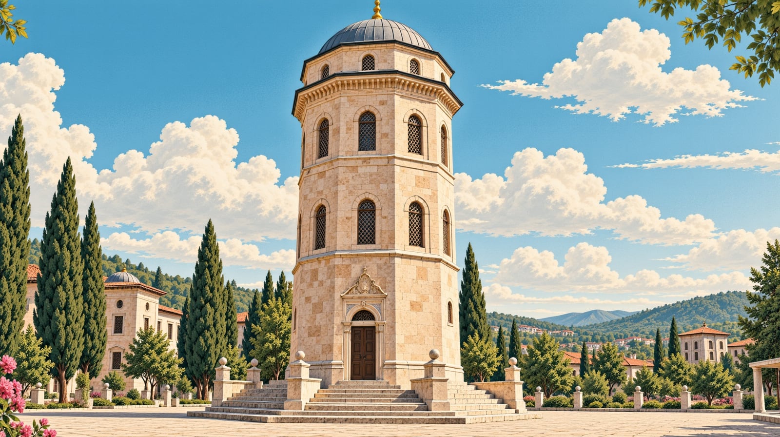 Cihanoğlu Tower çizimi, Aydın