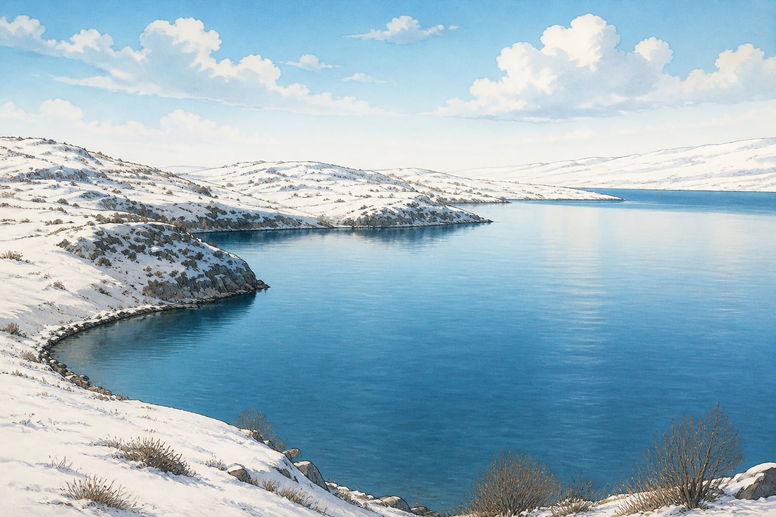Çıldır Lake çizimi, Ardahan