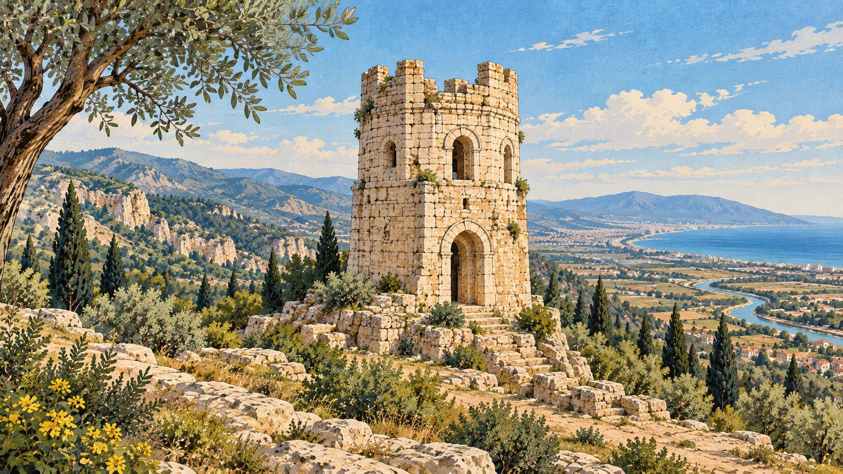 Cin Tower çizimi, Hatay