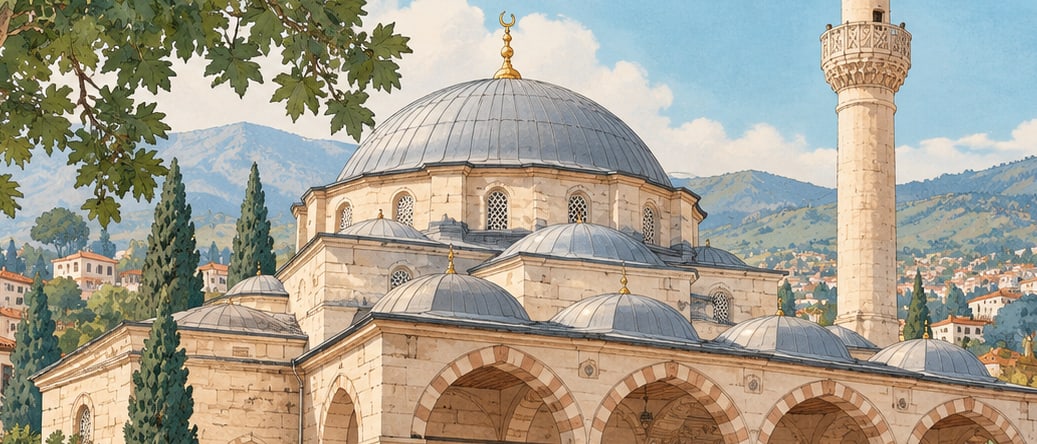 Çınarlı Mosque çizimi, Balıkesir