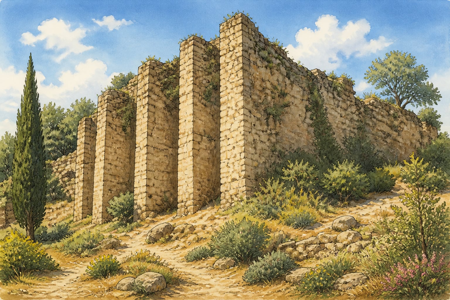 Cincin Castle çizimi, Aydın