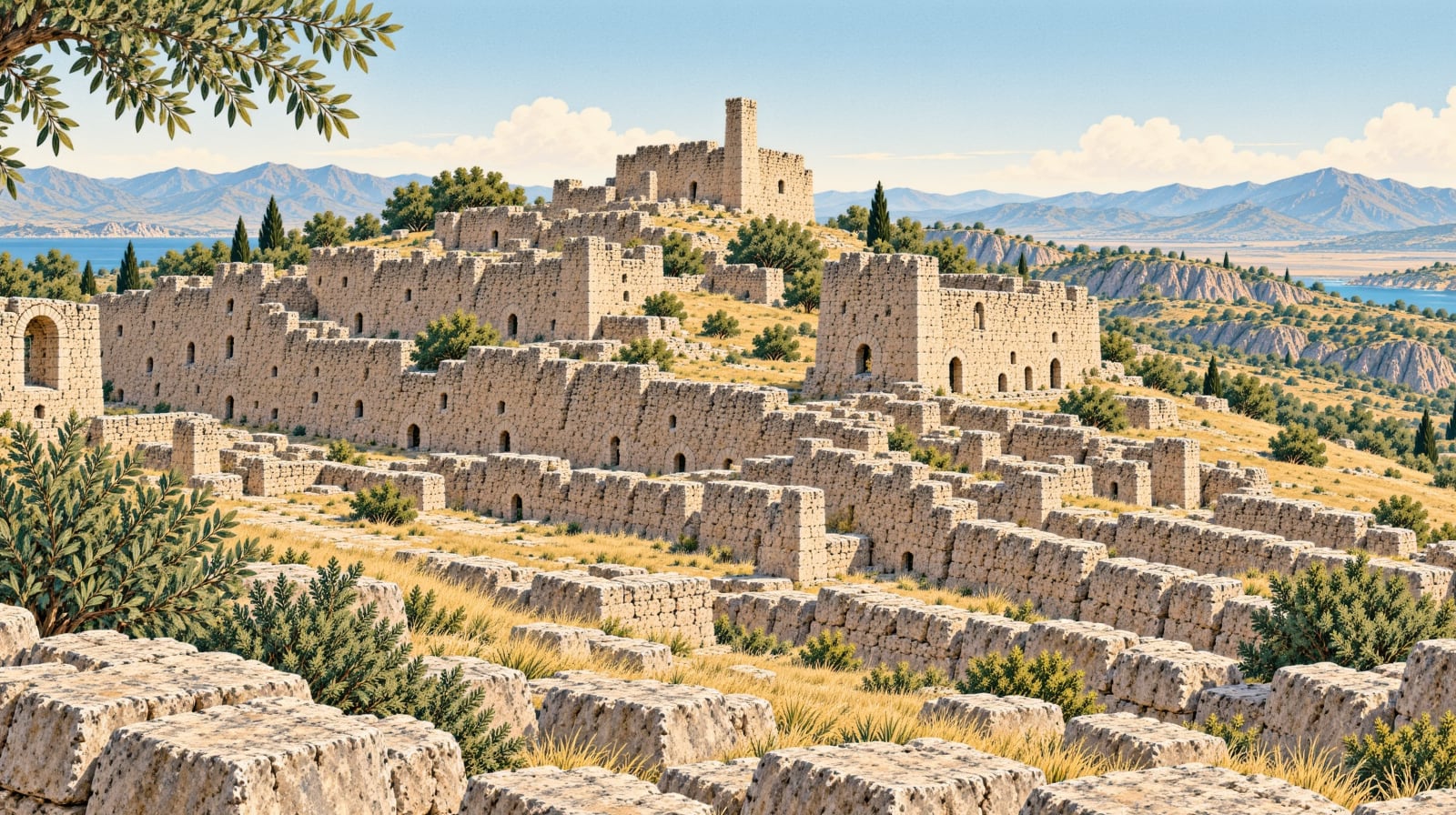 Cizre Castle çizimi, Şırnak