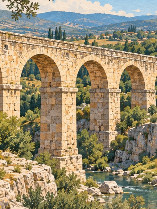 Ilustración: Acueducto de Clandıras, Uşak