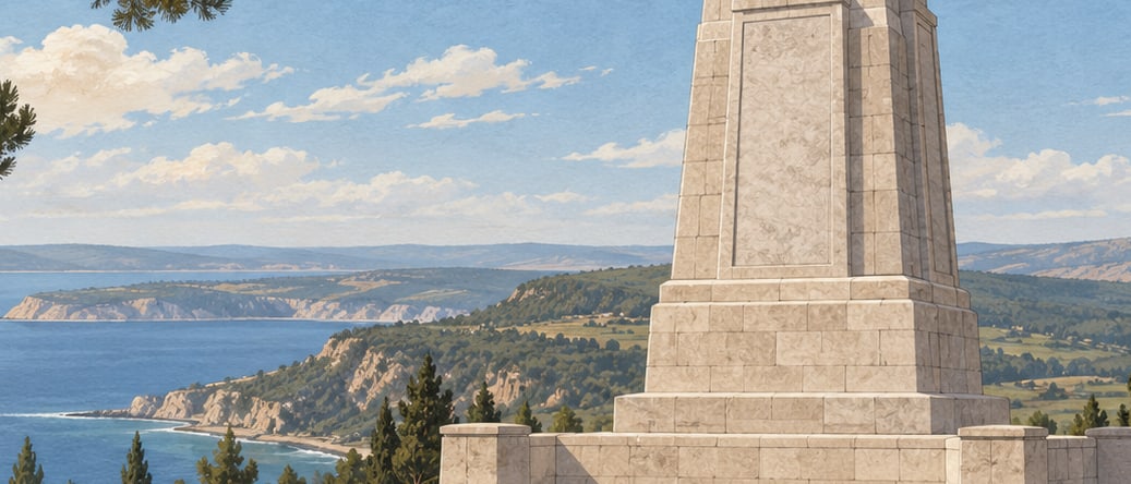 Conkbayırı Atatürk Victory Monument çizimi, Çanakkale