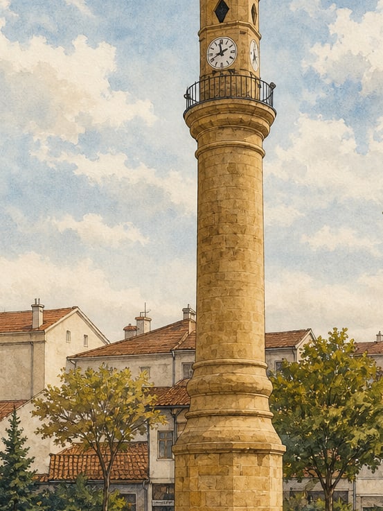 Zeichnung: Uhrturm von Çorum, Çorum
