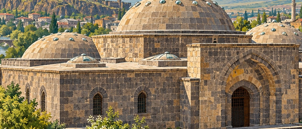 Cuma Bath / Asri Bath / Abidin Bath çizimi, Kars