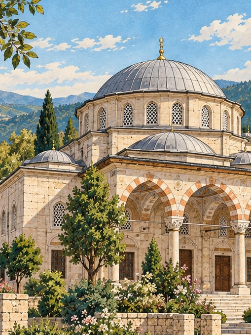 Ilustración: Mezquita Nueva de Cumayeri, Düzce