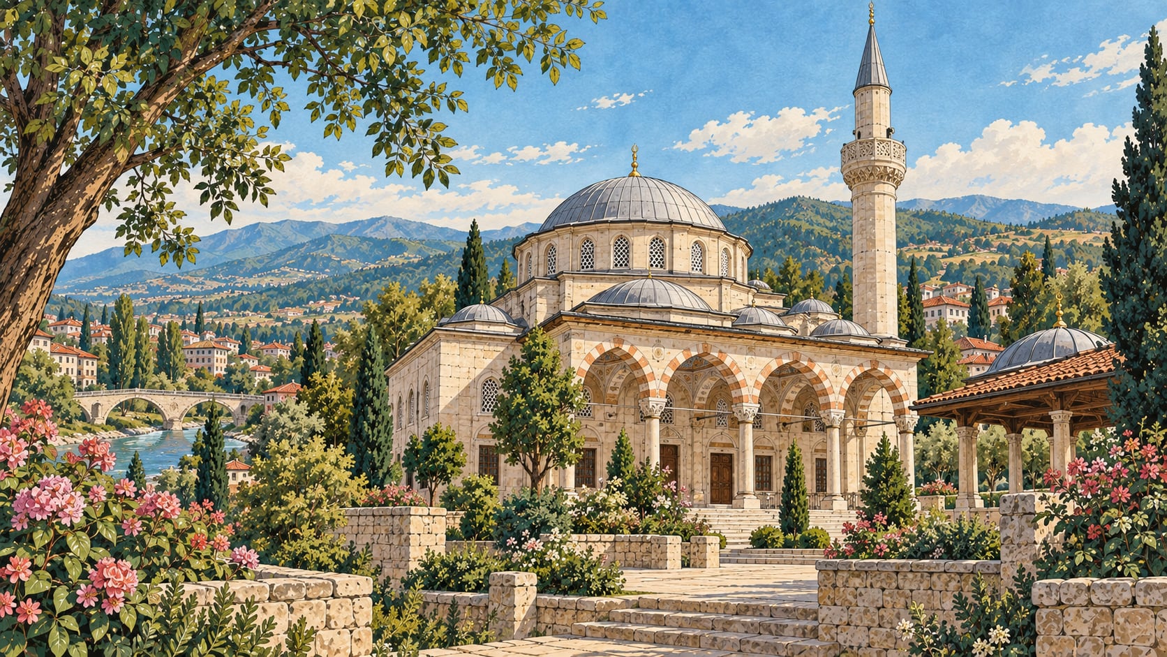 Cumayeri New Mosque çizimi, Düzce