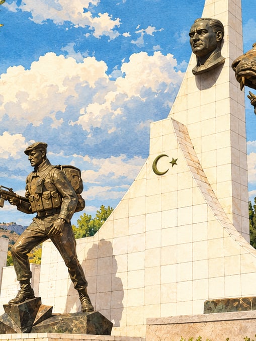 Ilustración: Cementerio de los Mártires de la República, Afyonkarahisar