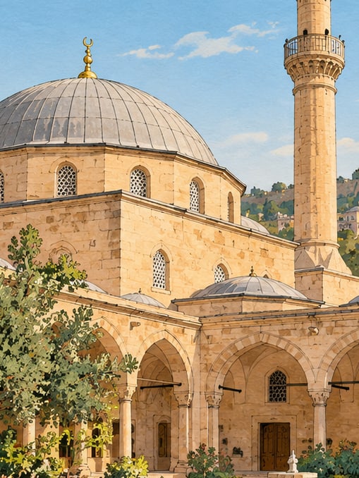 Ilustración: Mezquita de Dabakhane, Şanlıurfa