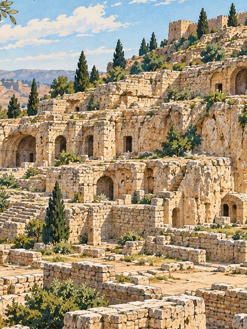 Ilustración: Ciudad antigua de Dara, Mardin