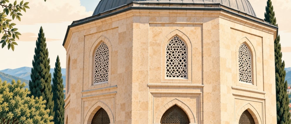 Darül Hadis Mosque çizimi, Edirne