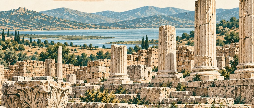 Daskyleion Ancient City çizimi, Balıkesir