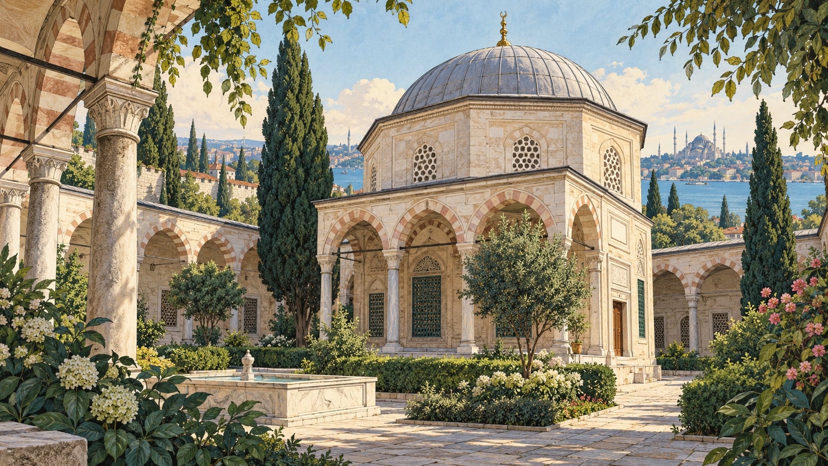 Davud Paşa Tomb çizimi, İstanbul