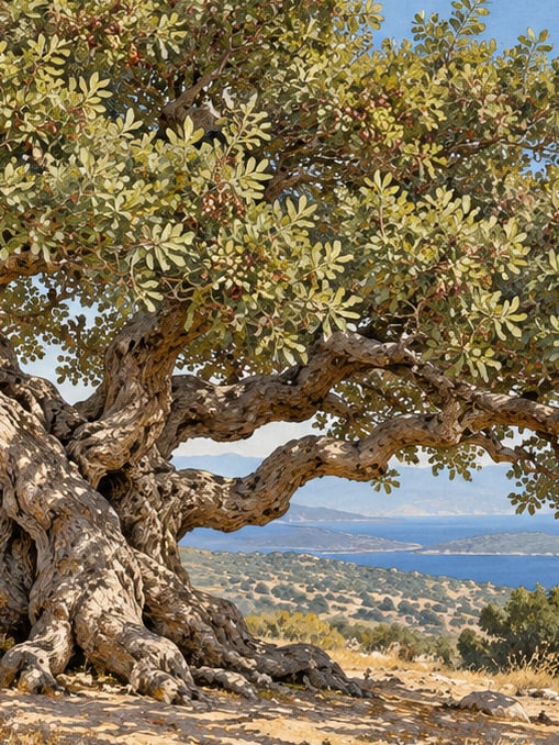 Ilustración: Monumento natural de Dede Menengici, İzmir