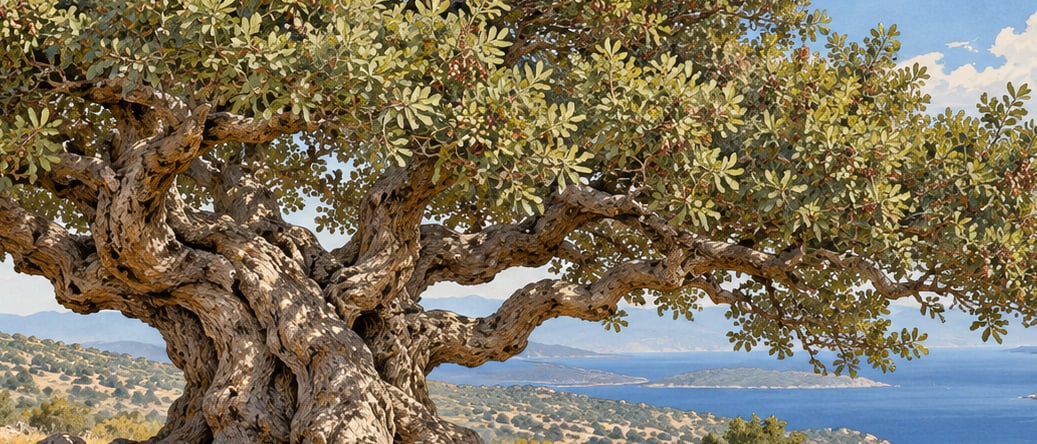Dede Menengici Natural Monument çizimi, İzmir