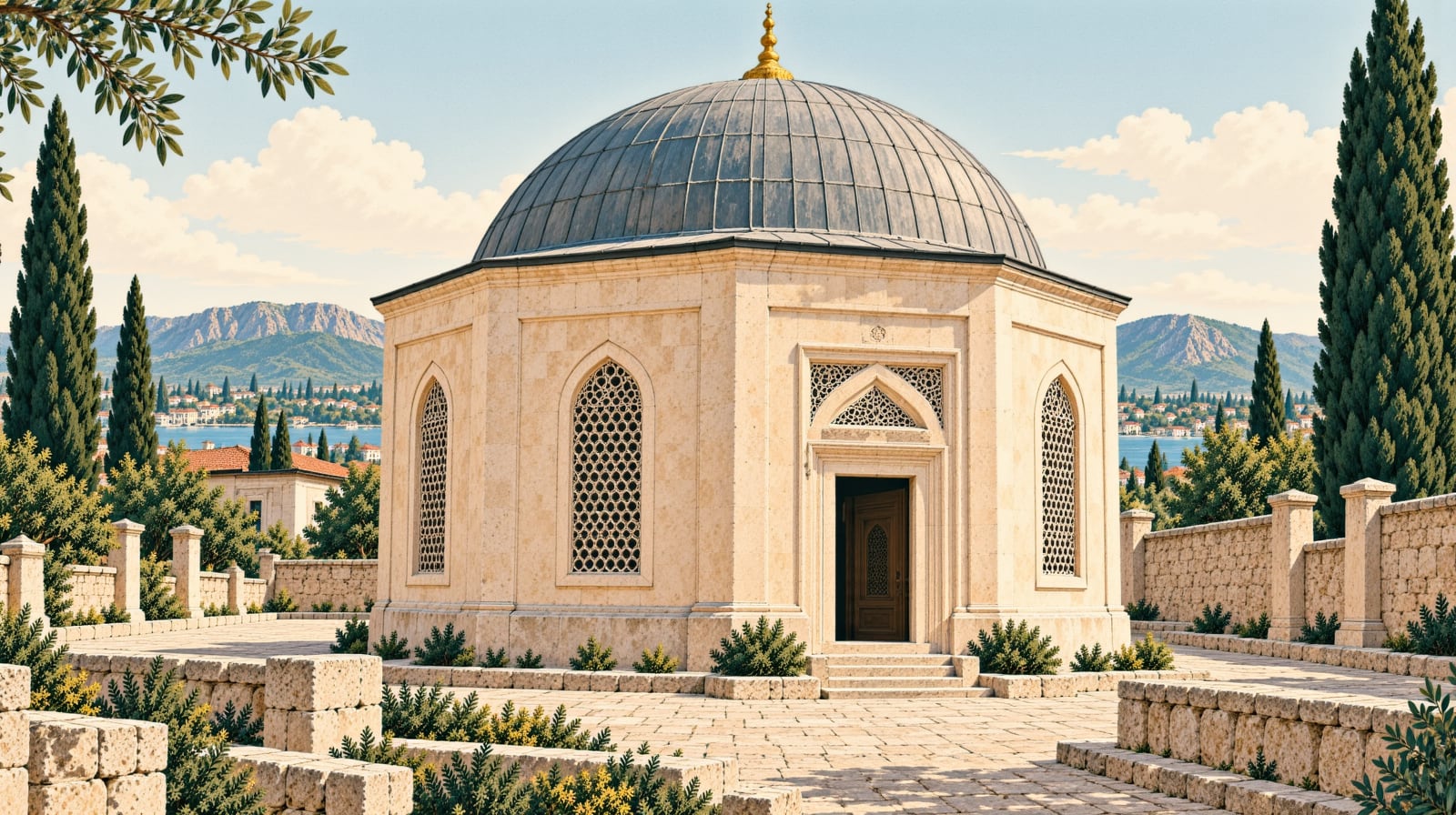 Defterdar Mahmud Efendi Tomb çizimi, İstanbul