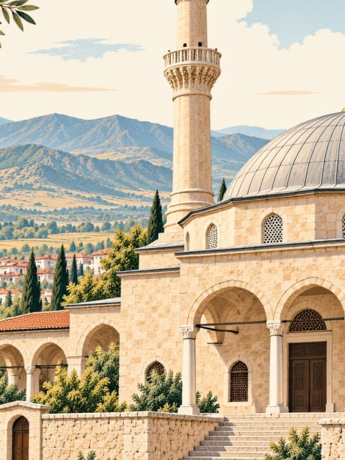 Ilustración: Mezquita de Defterdar Mustafa Paşa, Edirne