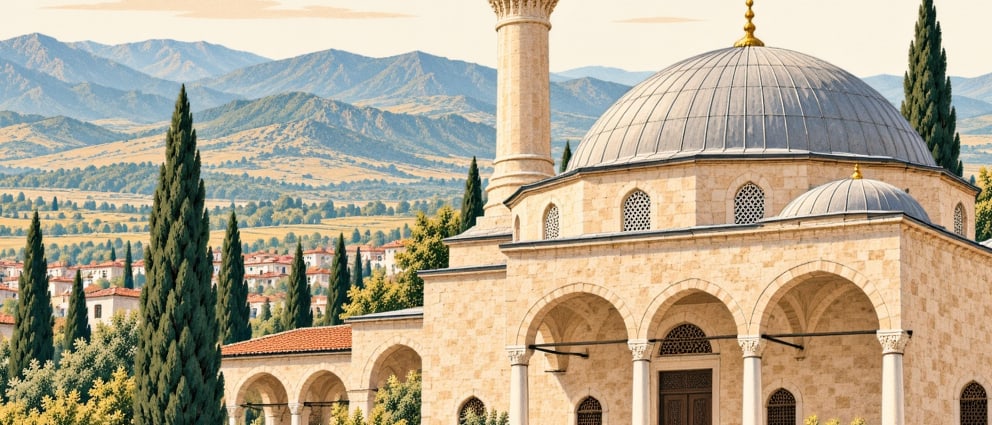 Defterdar Mustafa Paşa Mosque çizimi, Edirne