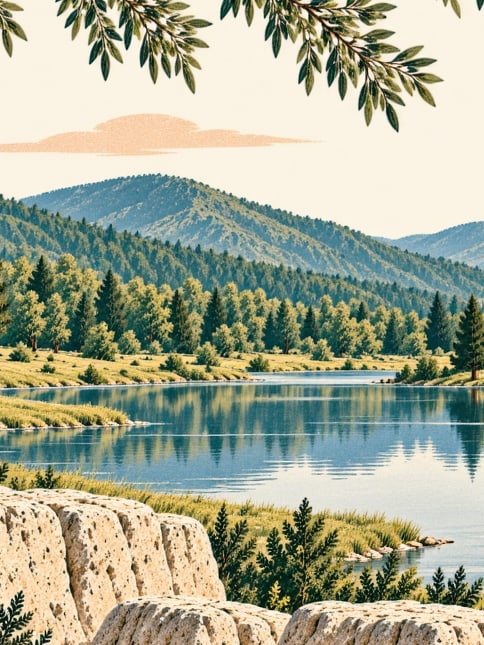 Değirmenboğazı Nature Park çizimi, Balıkesir