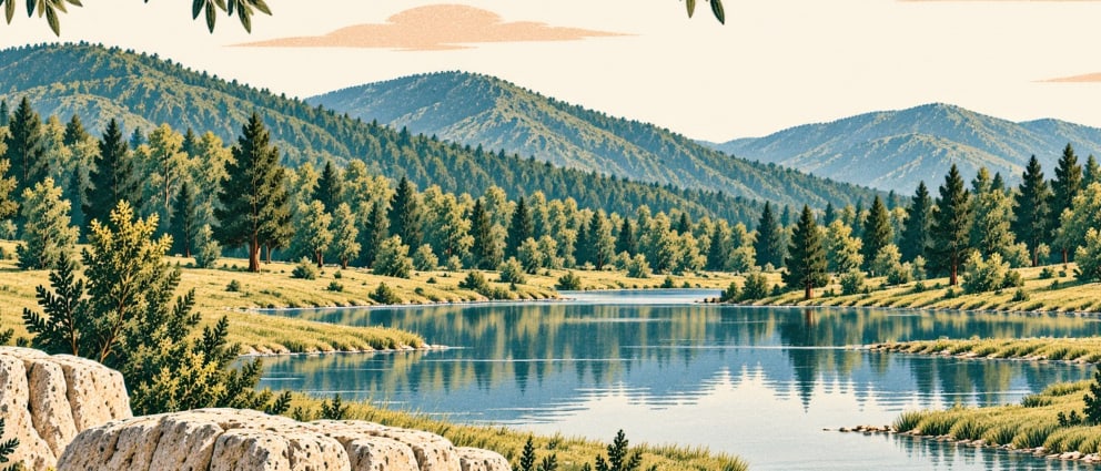 Değirmenboğazı Nature Park çizimi, Balıkesir