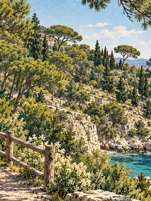 Değirmenburnu Nature Park çizimi, İstanbul