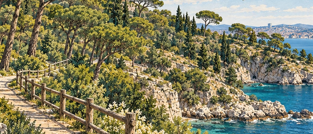 Değirmenburnu Nature Park çizimi, İstanbul
