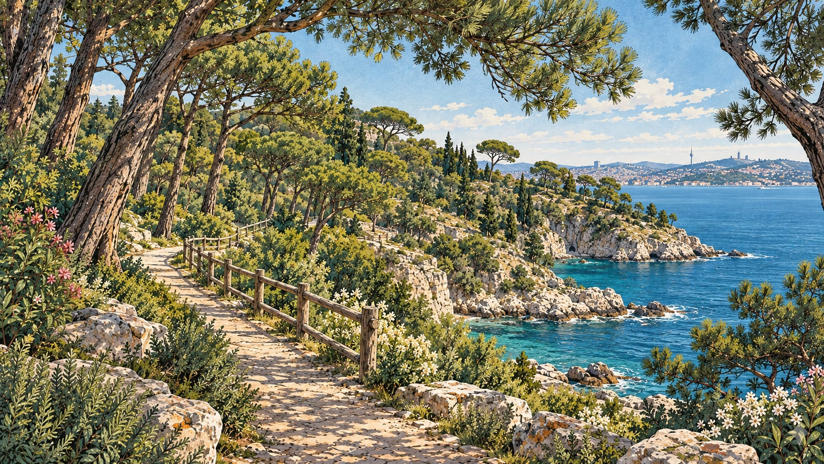 Değirmenburnu Nature Park çizimi, İstanbul
