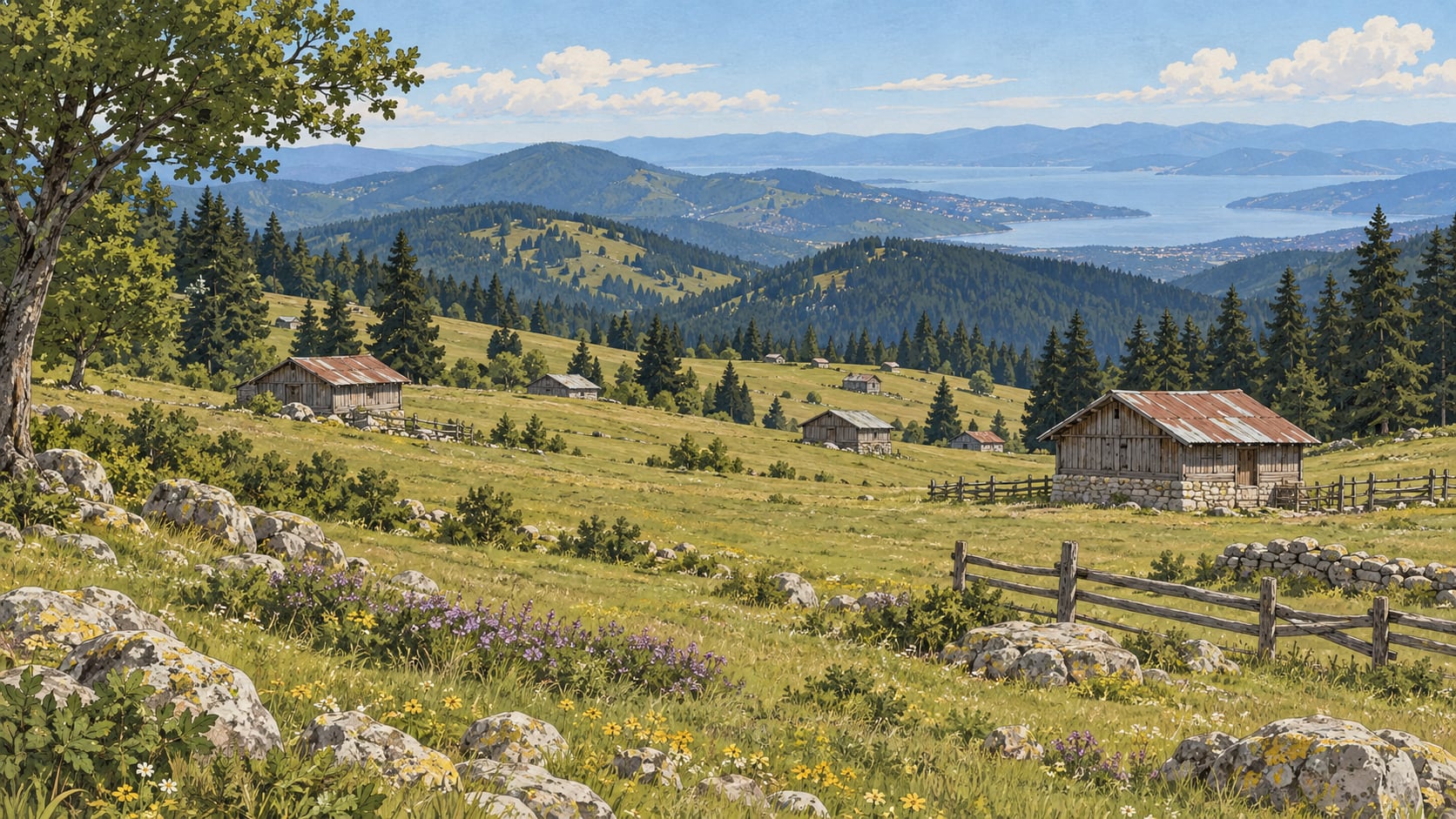 Delmece Plateau Nature Park çizimi, Yalova