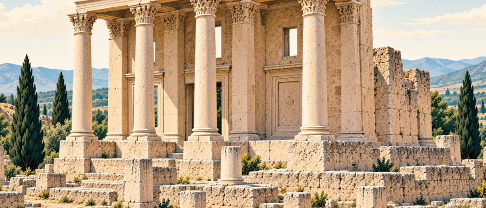 Demircili Monumental Tombs çizimi, Mersin