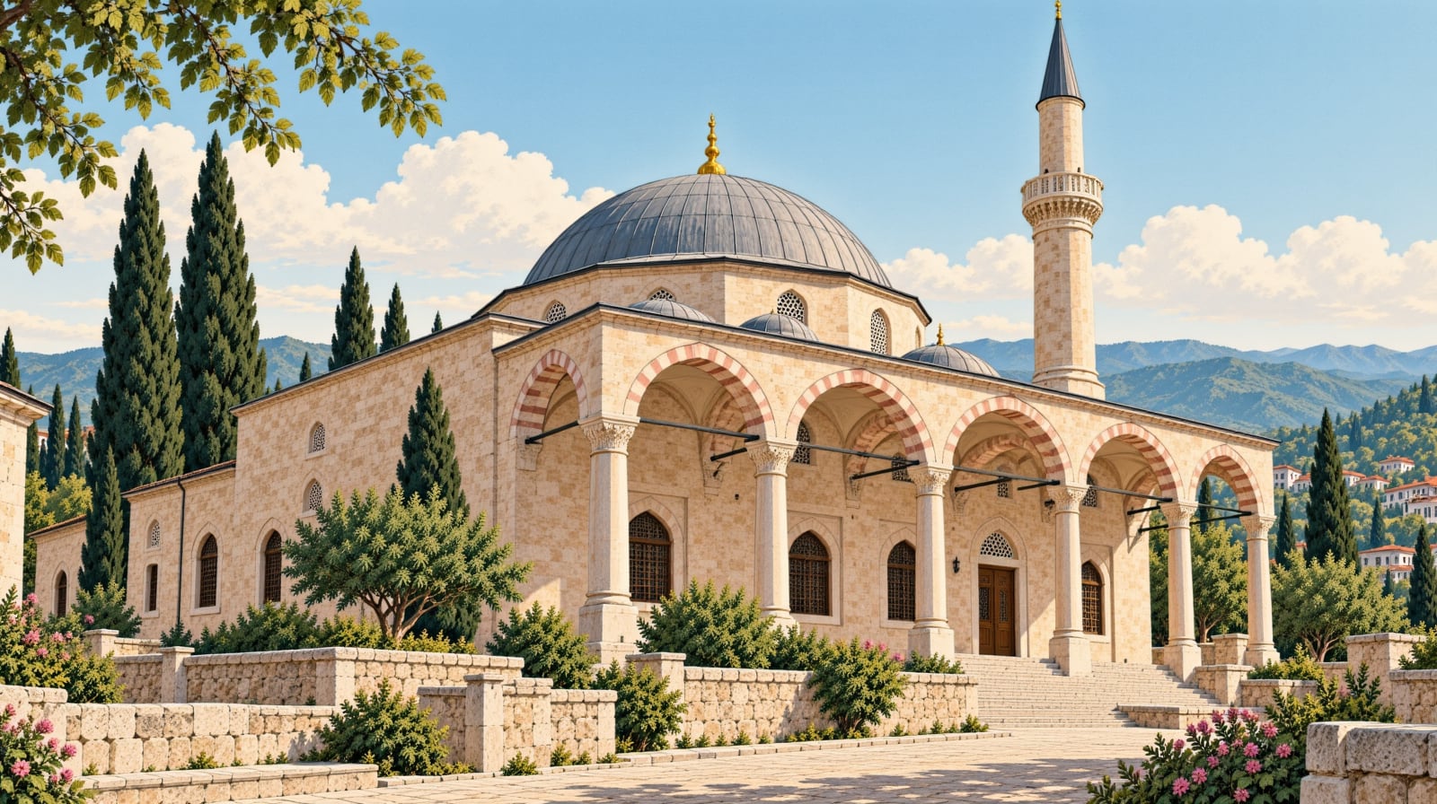 Demirkapı Village Mosque çizimi, Rize