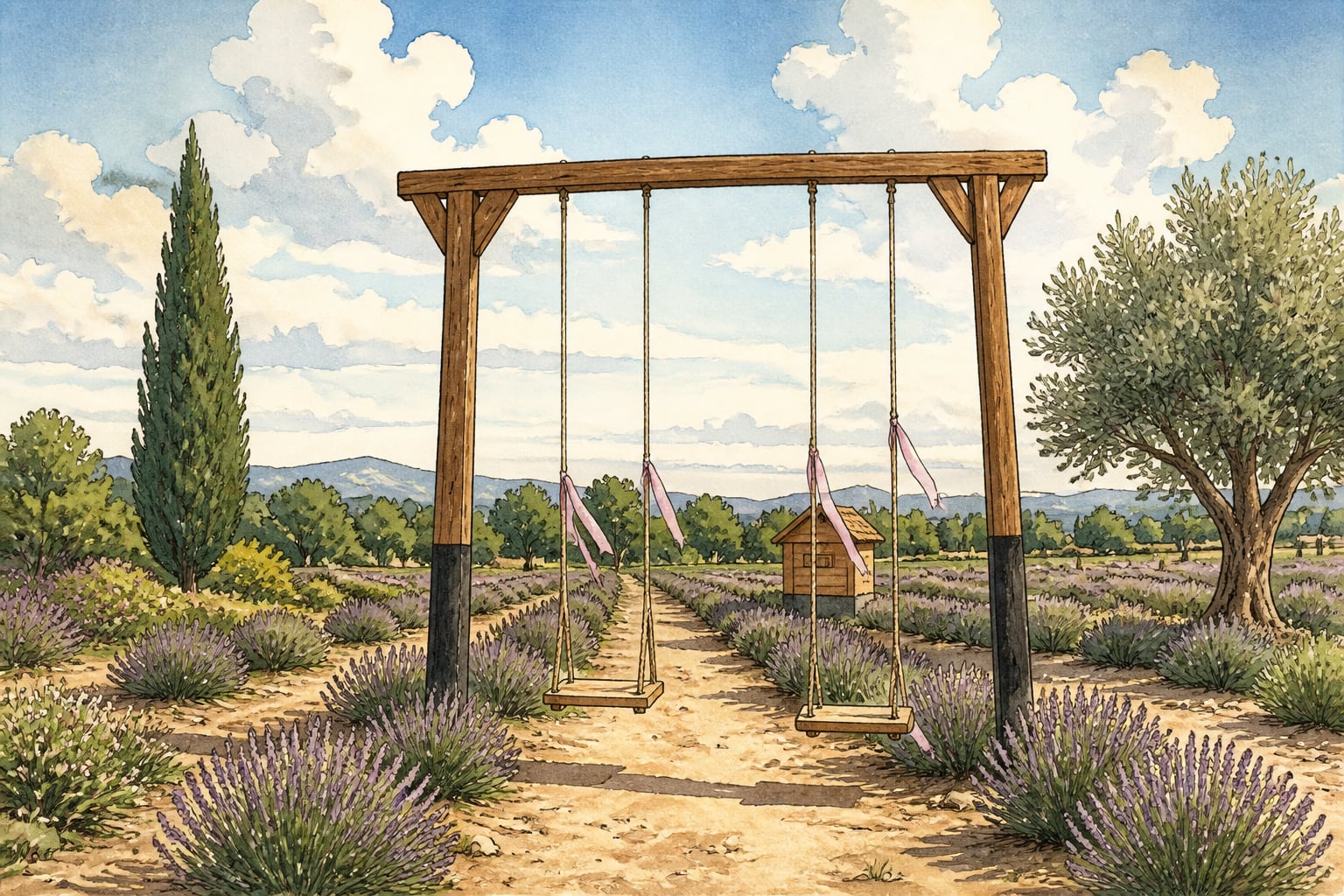 Denizli Gözler Thyme-Lavender-Sage Gardens çizimi, Denizli