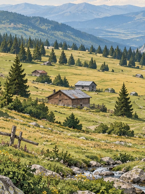 Ilustración: Meseta de Derebalık, Düzce