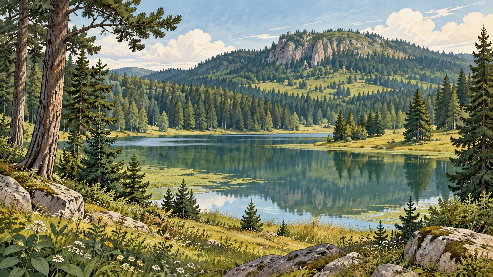 Deregöl Nature Park çizimi, Bolu