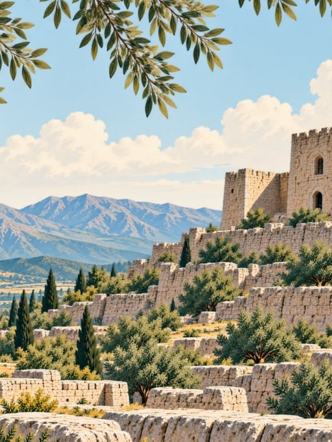 Derzin Castle çizimi, Siirt