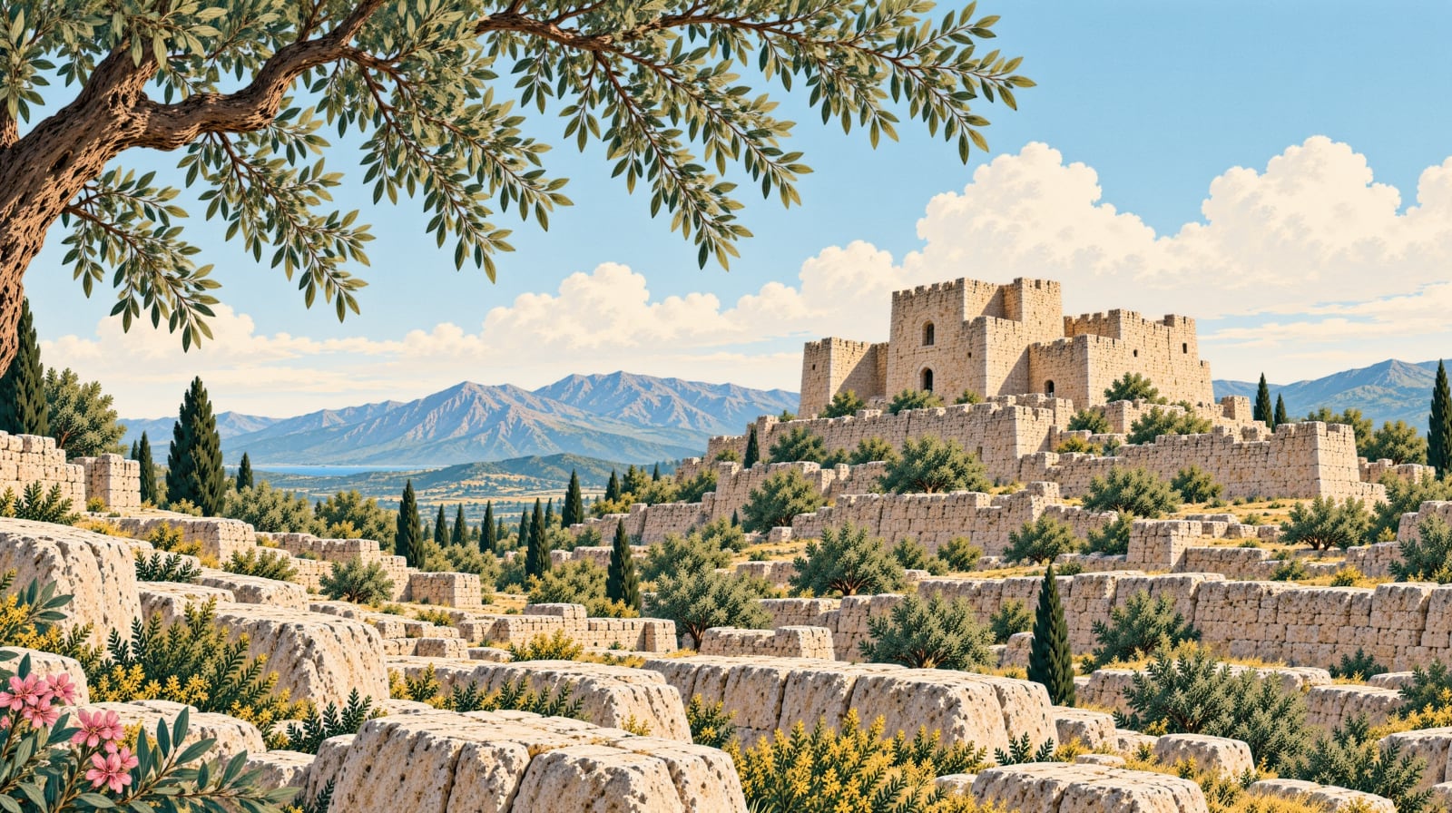 Derzin Castle çizimi, Siirt