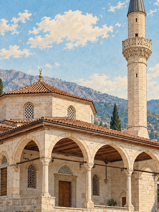 Devlethan Mosque çizimi, Isparta