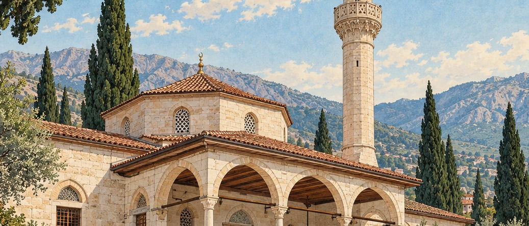 Devlethan Mosque çizimi, Isparta